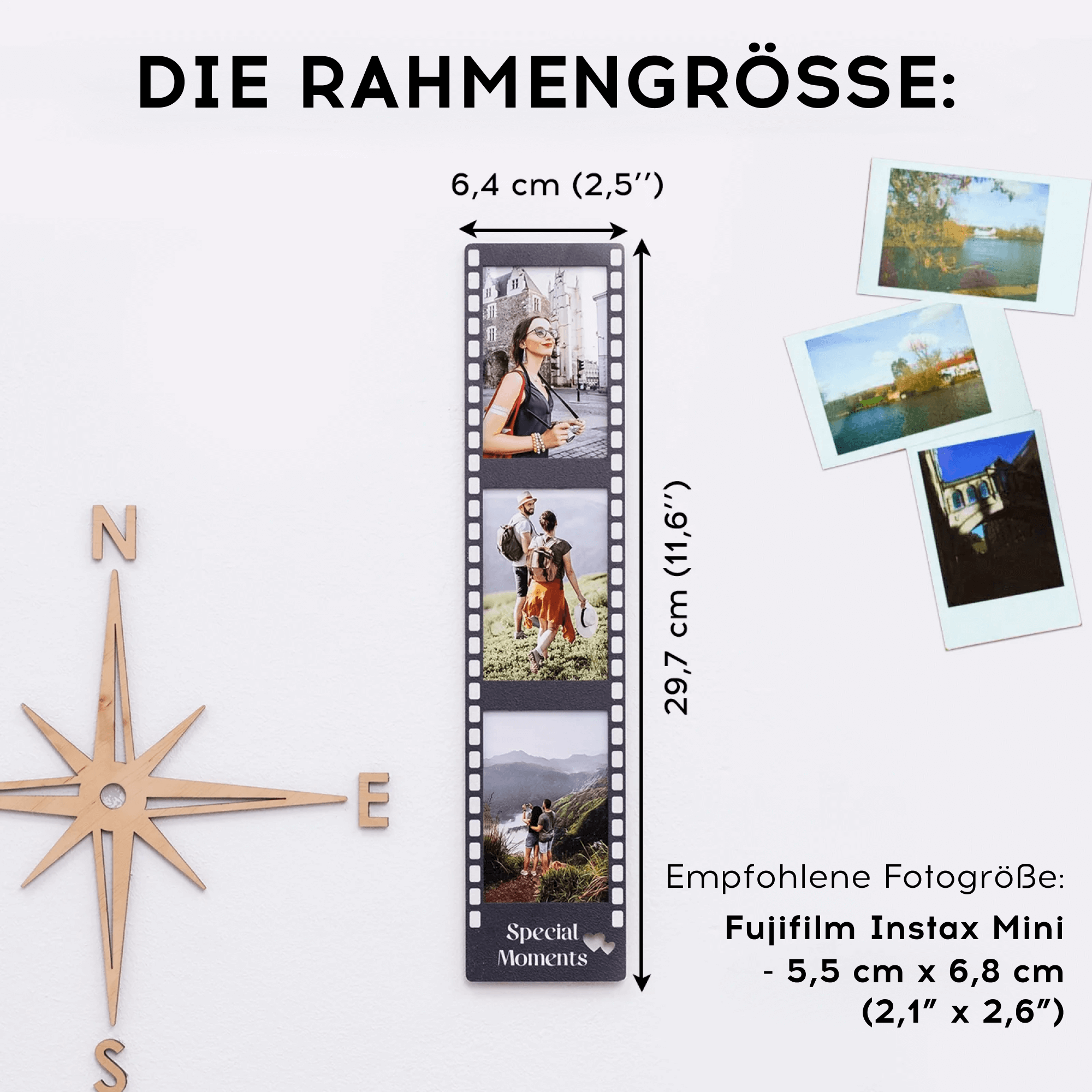 3-in-1 Wooden Picture Frame