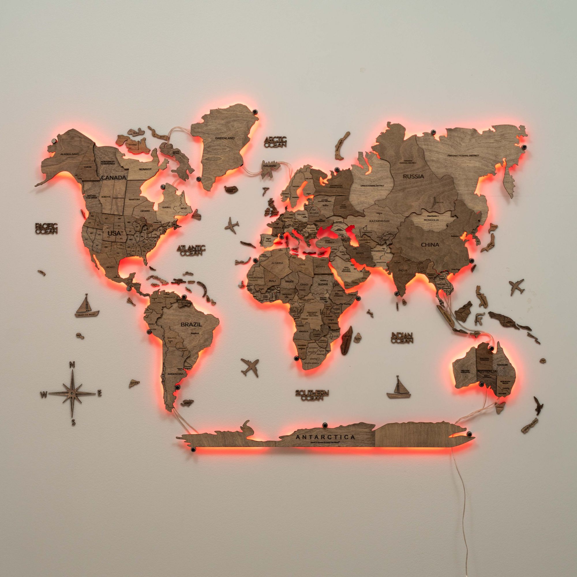 3d weltkarte aus holz