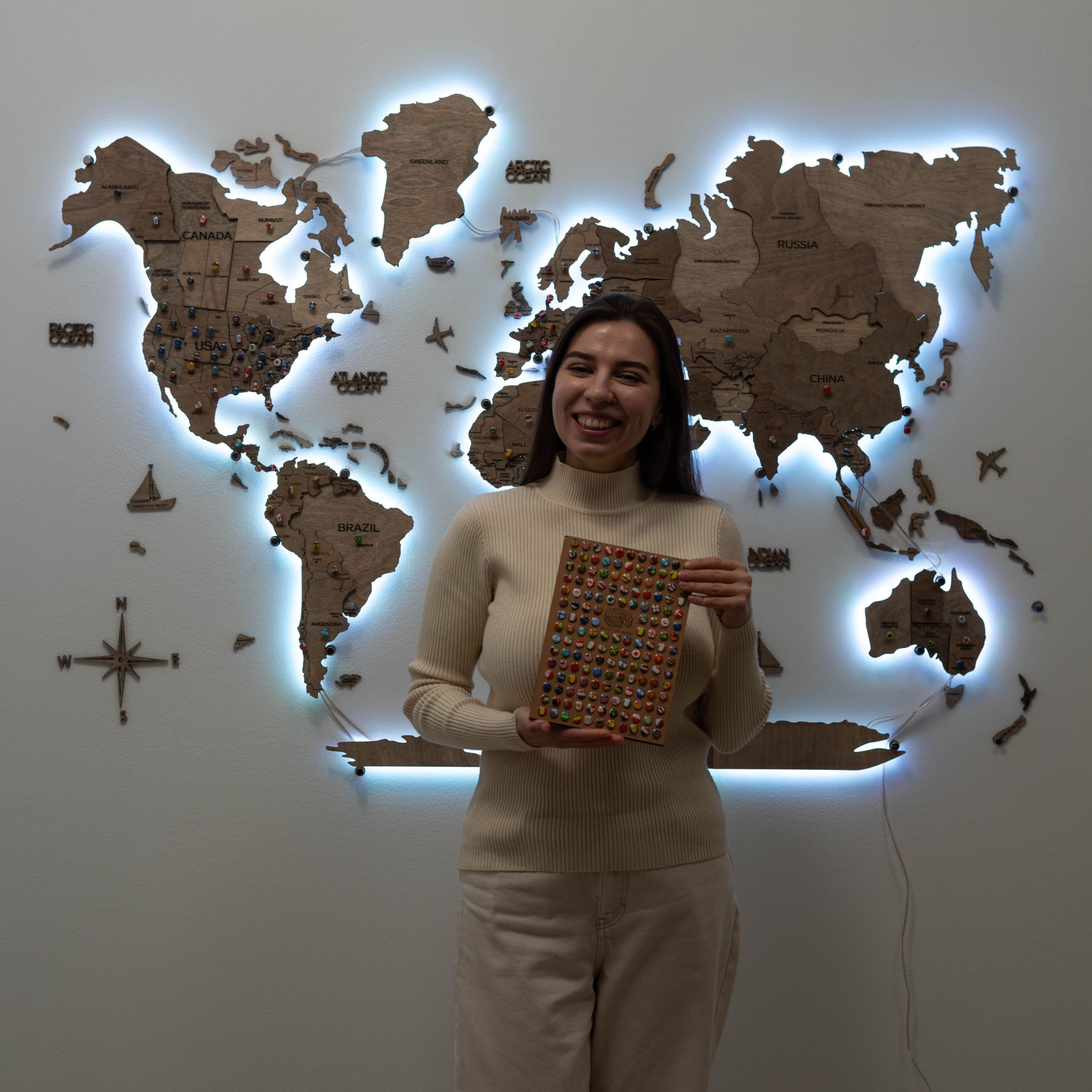 3d weltkarte aus holz