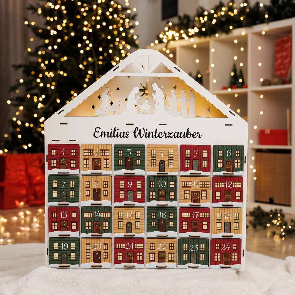 Adventskalender zum Befüllen - Bunt