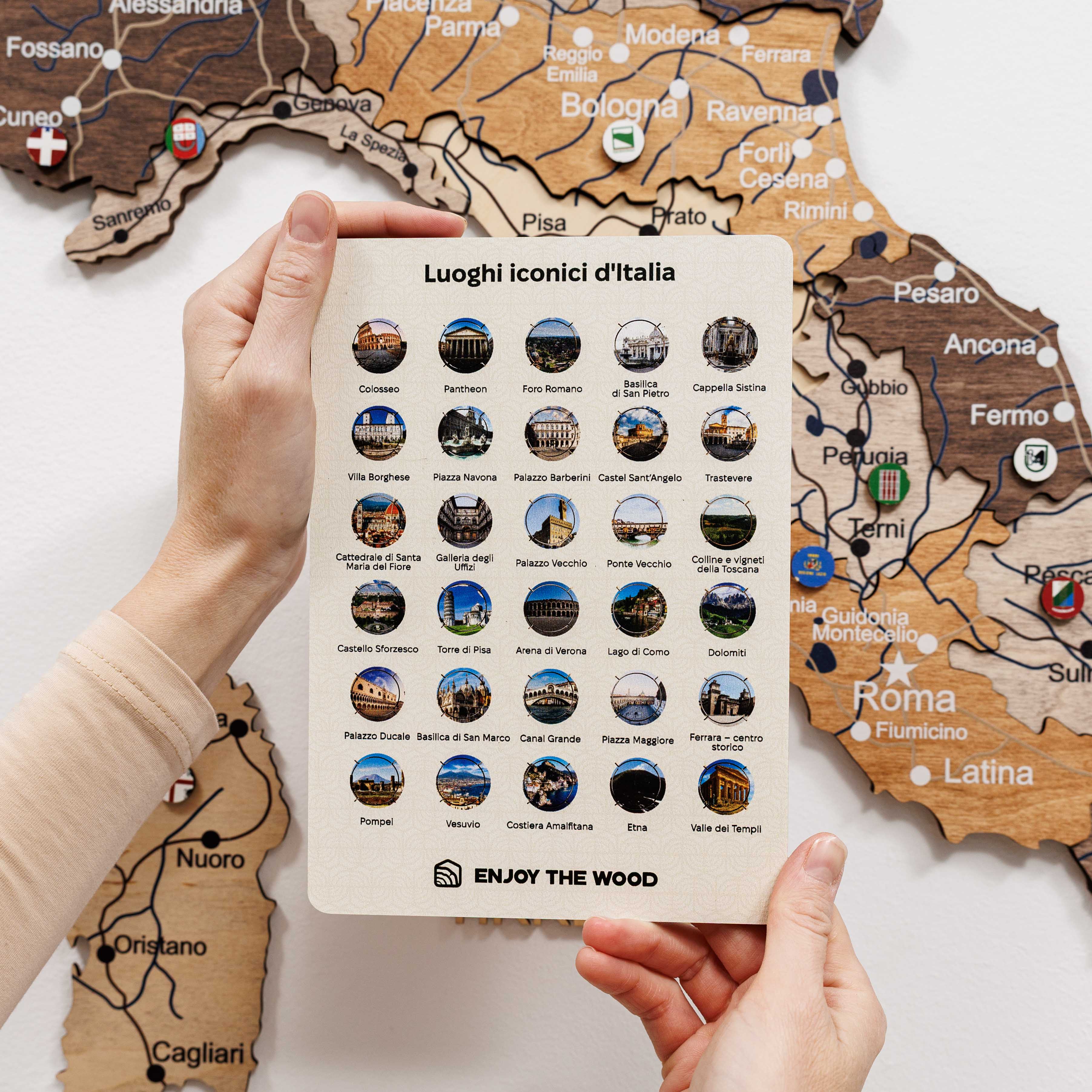 Italy Landmarks Pins by Enjoy The Wood