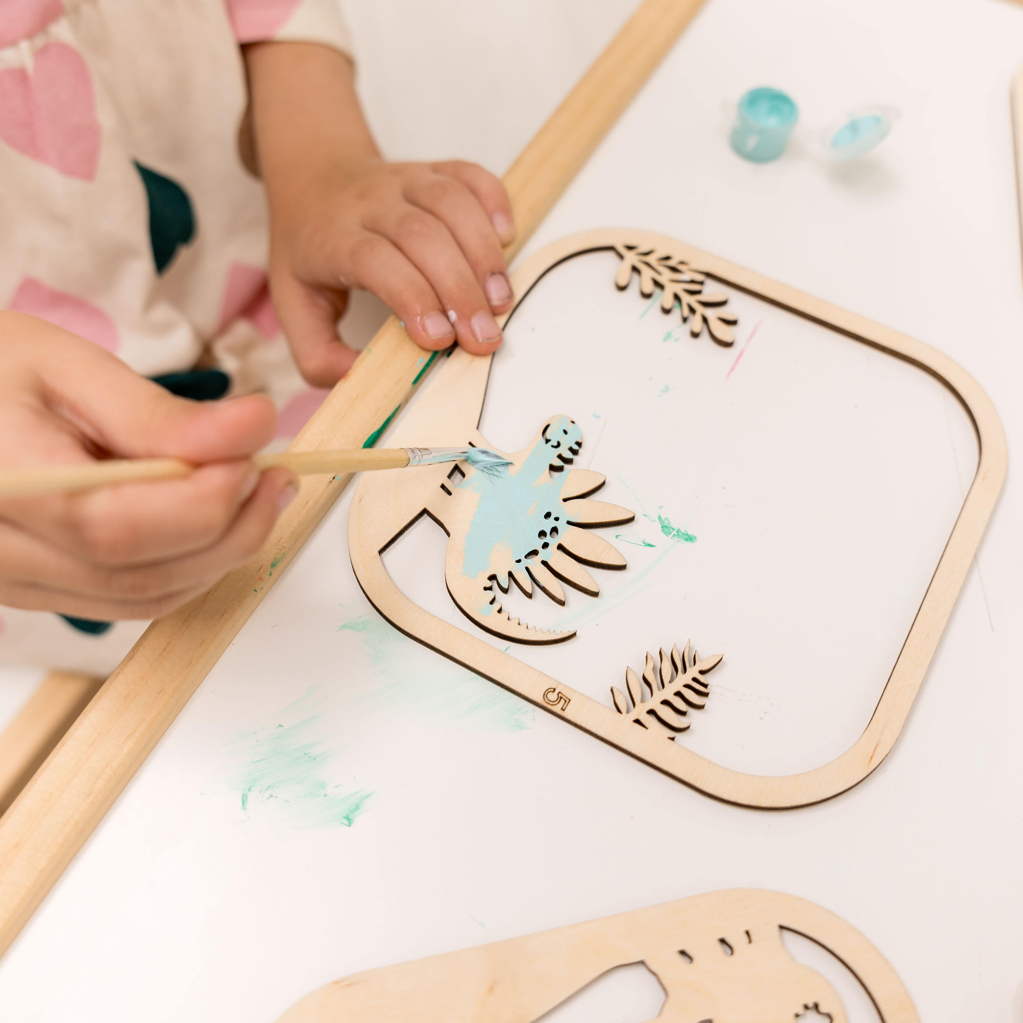 3D DIY Holz-Malset für Kinder – Dino