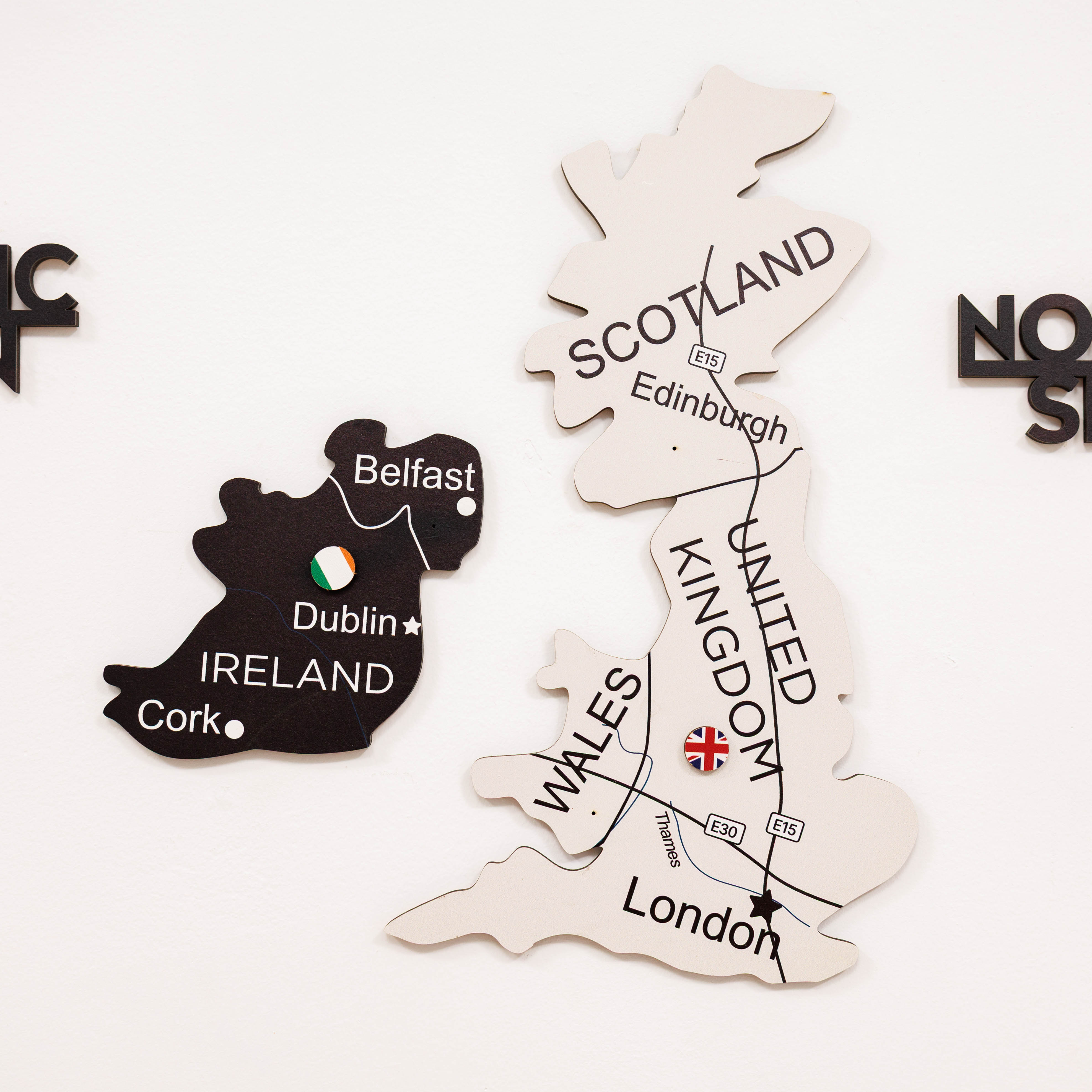 Europa Holzkarte Nordik