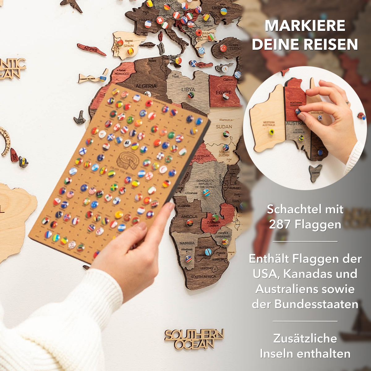 3d weltkarte aus holz fusion