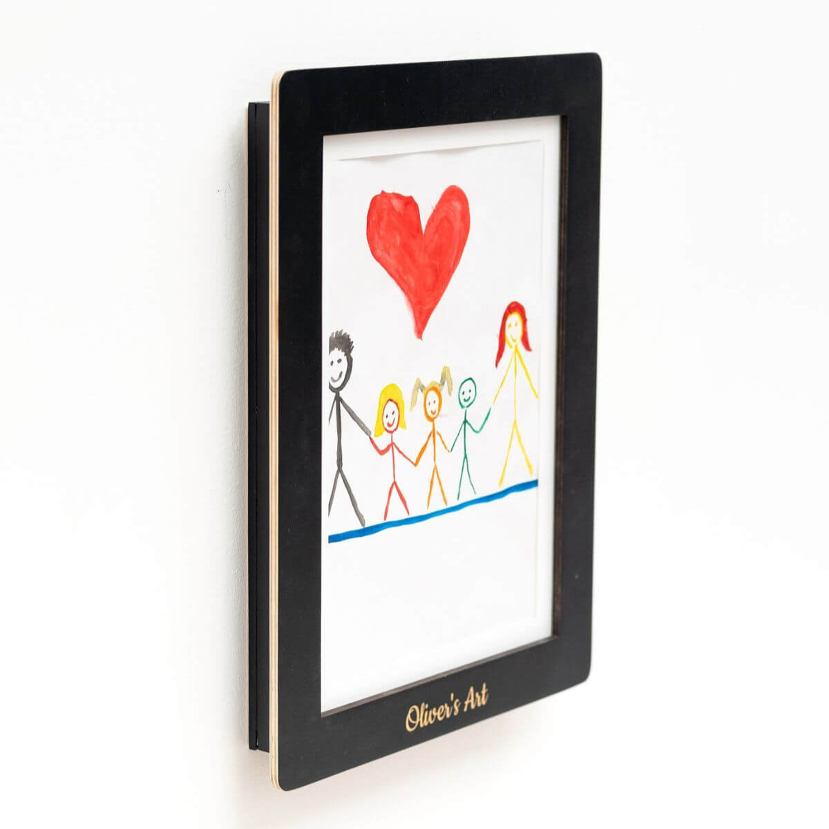 black child artwork display frame without glass safe for children