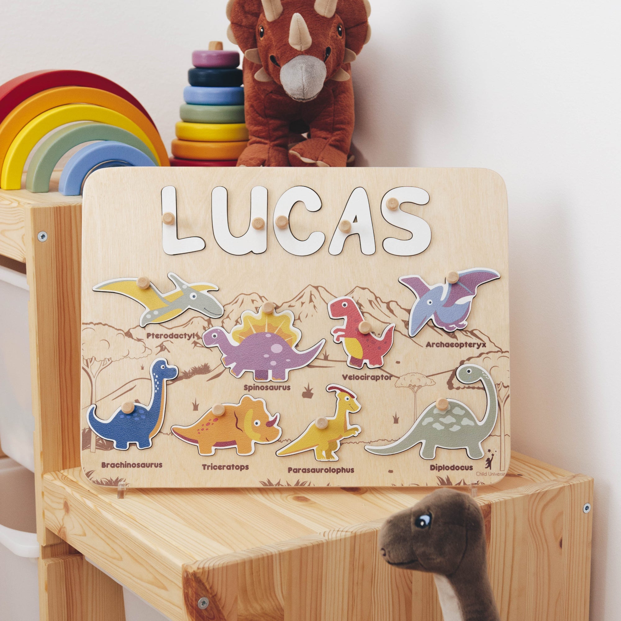 dino name board