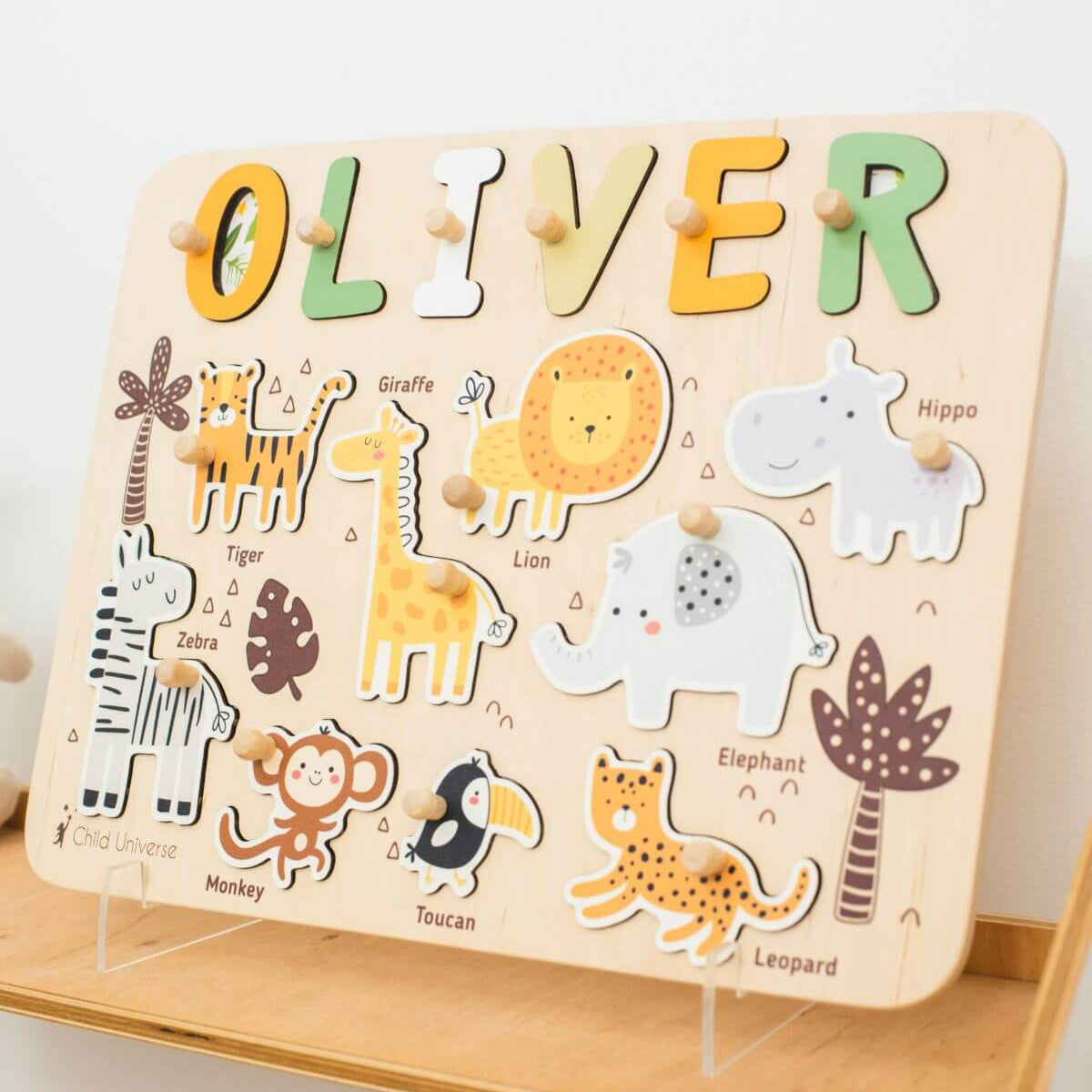 animal puzzle long board