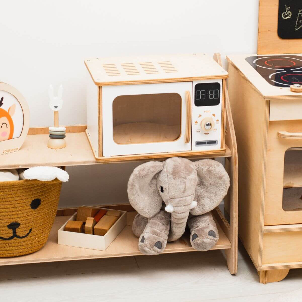 wooden microwave for kids