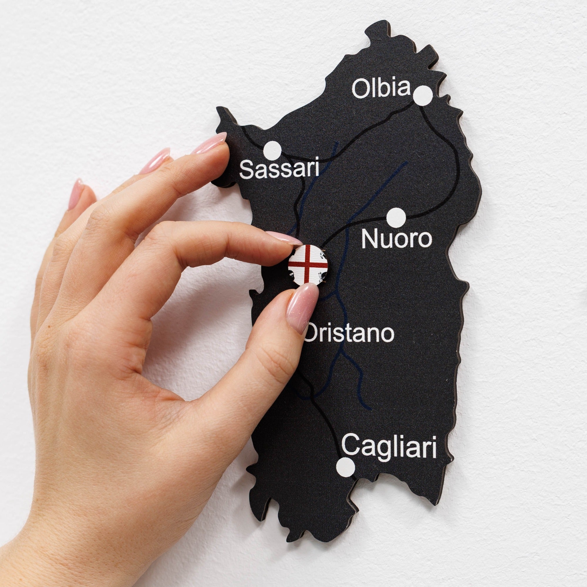 3D Italienkarte aus Holz – Nordik