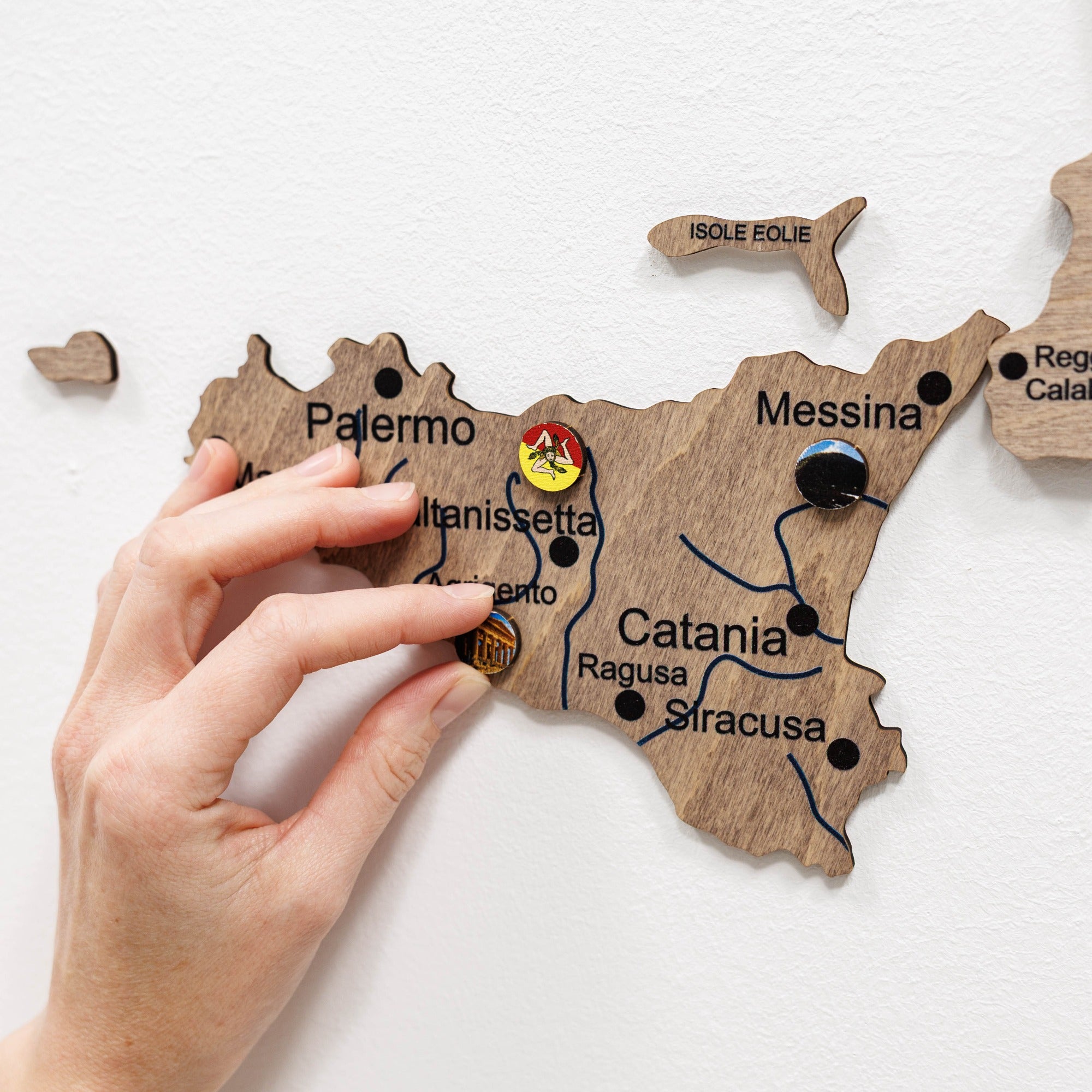 3D Wooden Map of Italy – Terra
