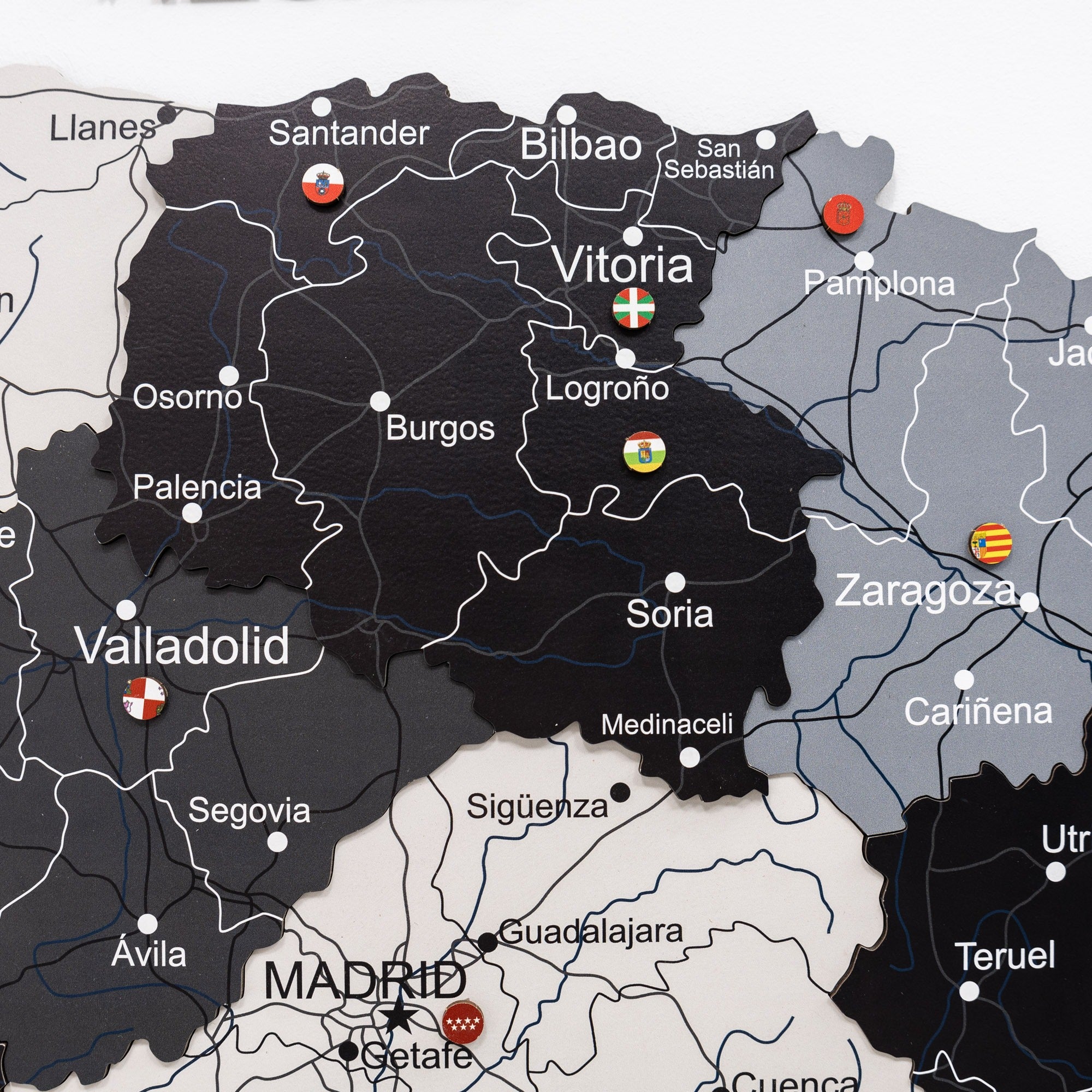 3D Spanienkarte aus Holz – Nordik