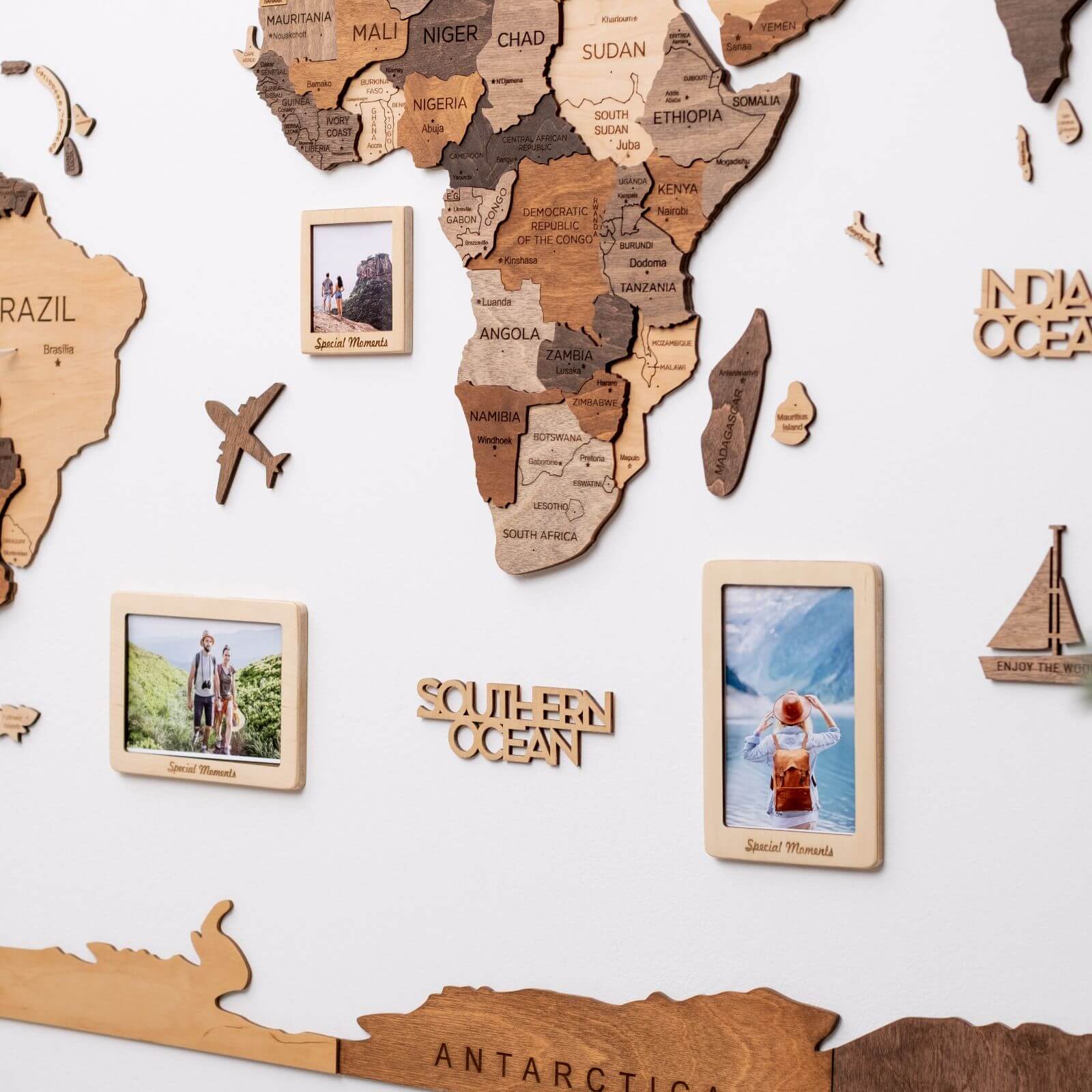 Set of 3 Wooden Picture Frames