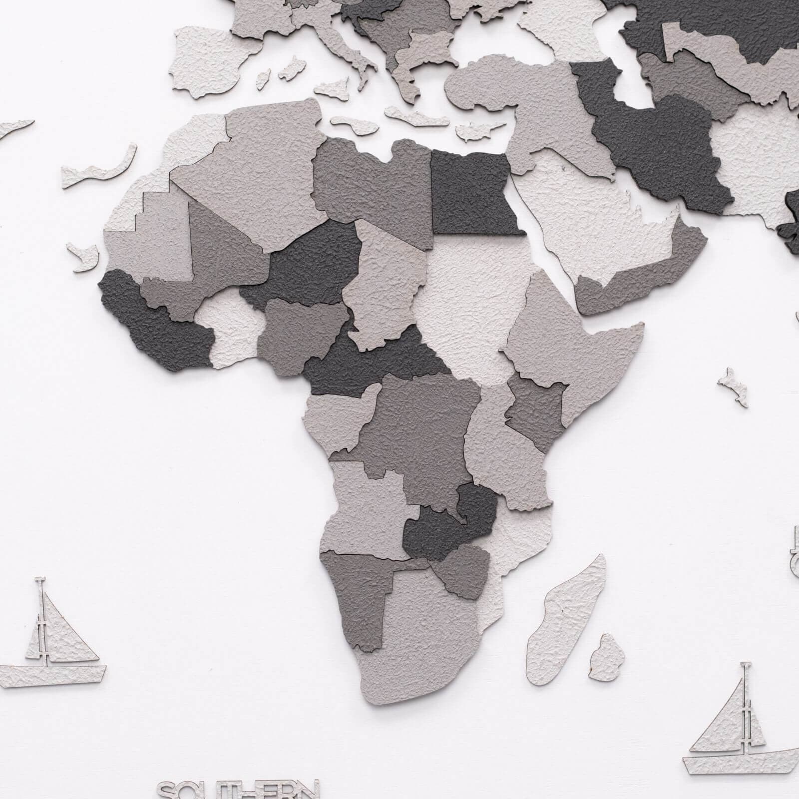 3d weltkarte aus holz beton