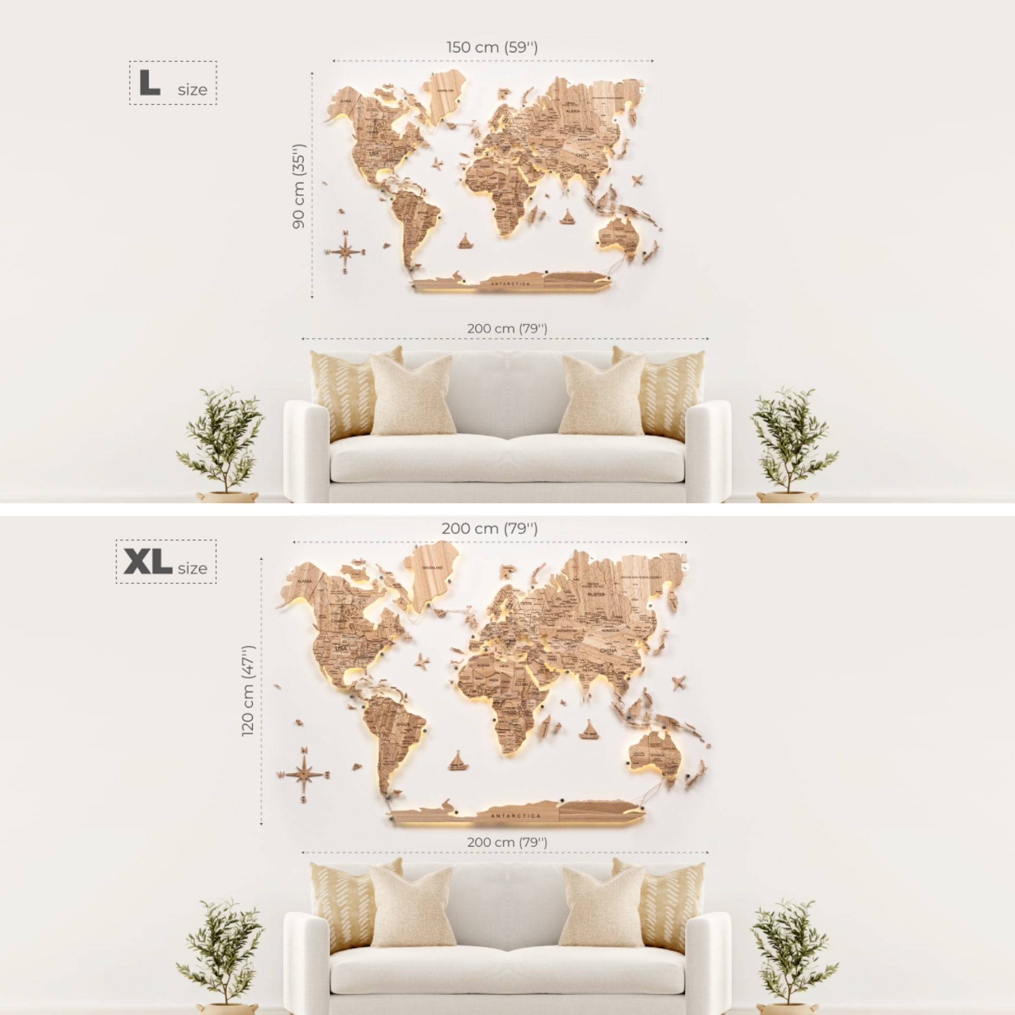 holz weltkarte 3d