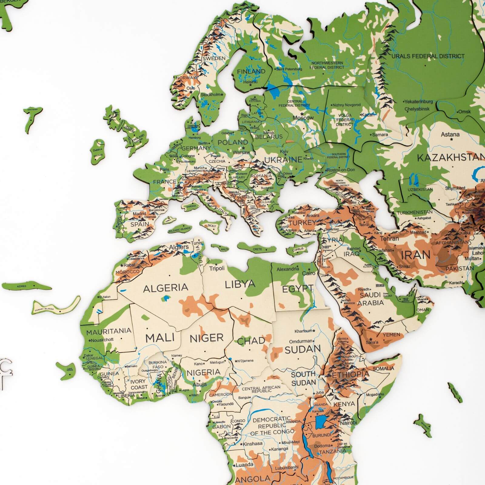 physical luminous map