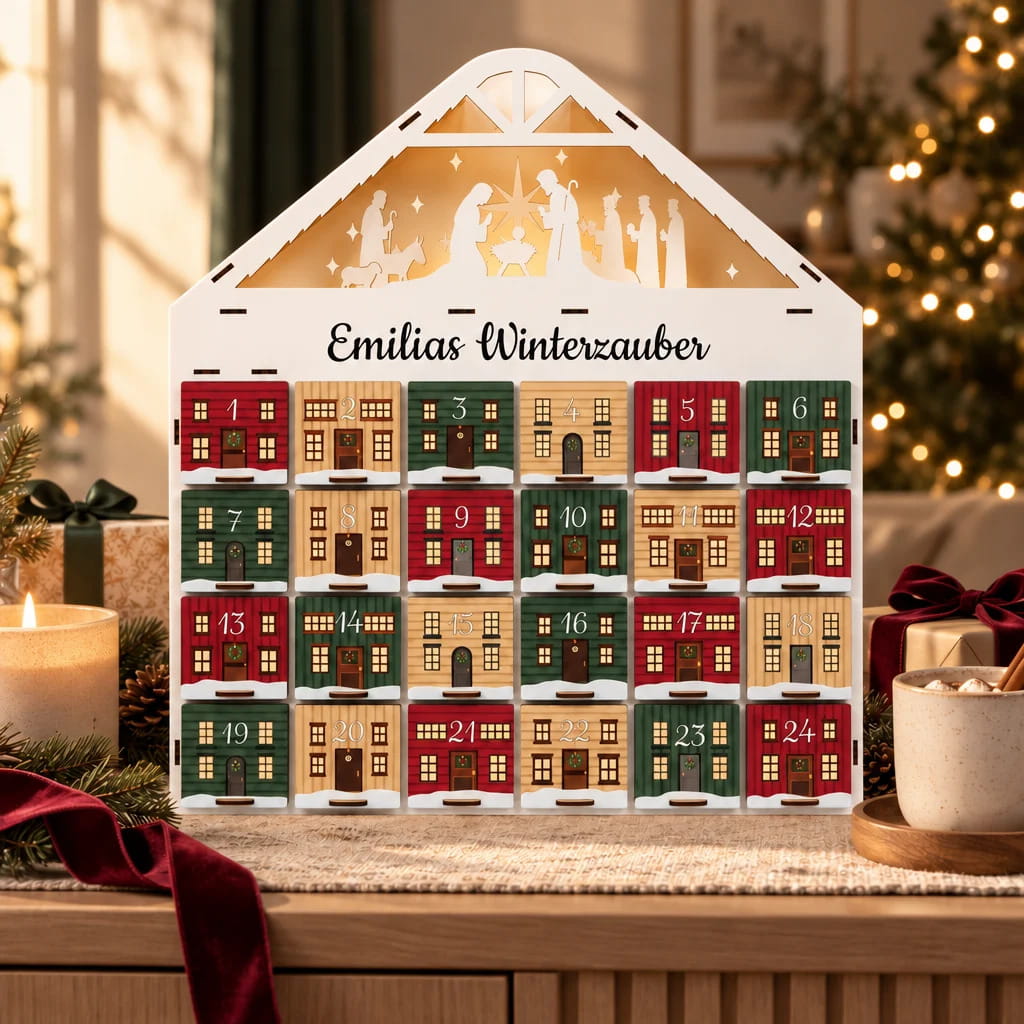 Adventskalender zum Befüllen - Bunt