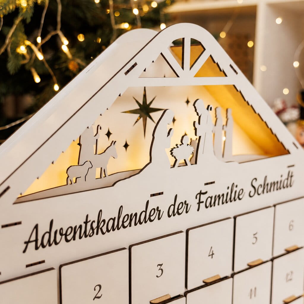 Adventskalender zum Befüllen - Weiß