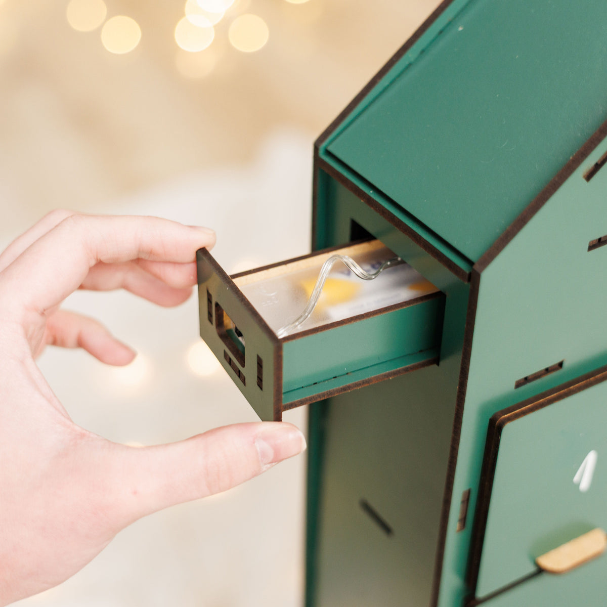 Adventskalender zum Befüllen - Grün