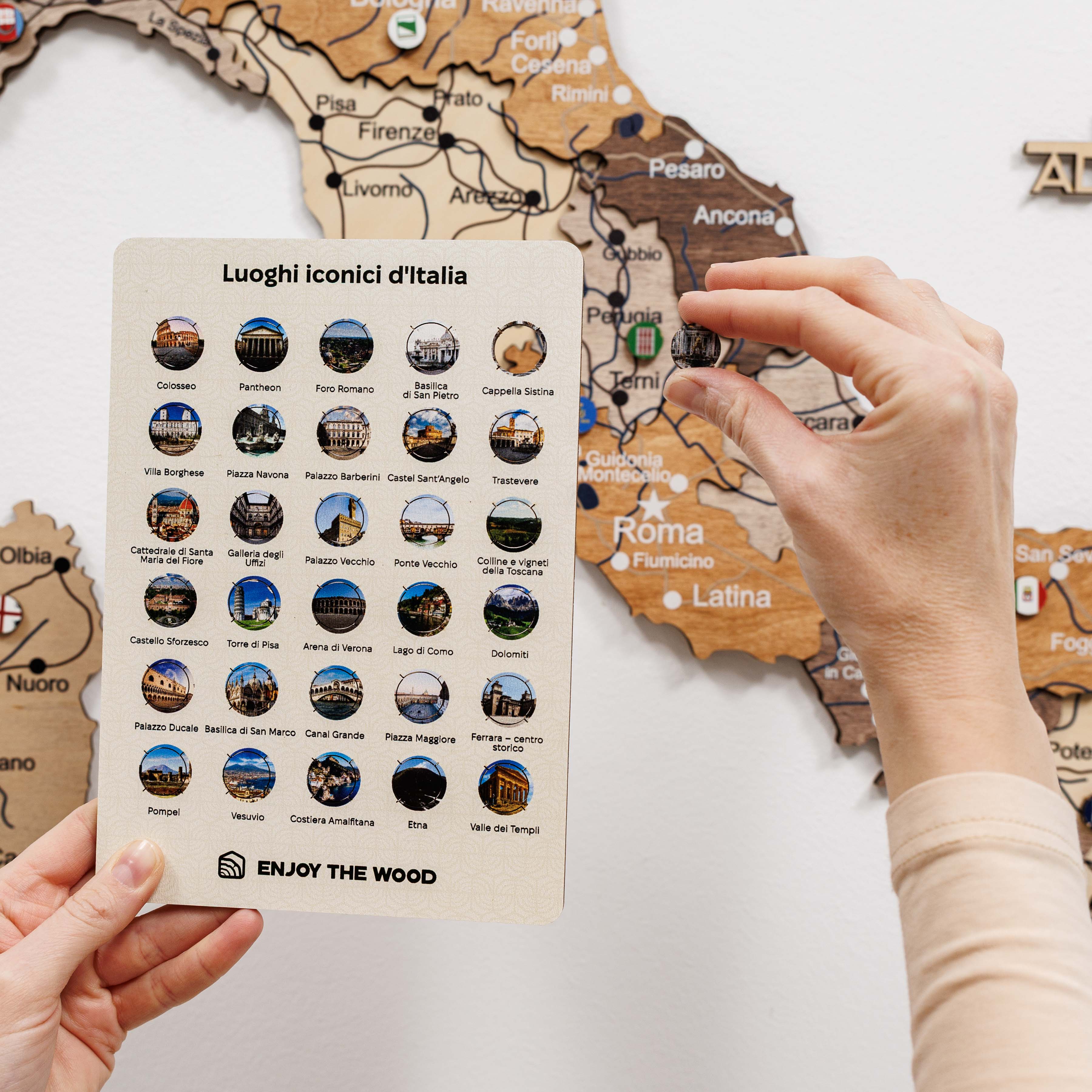 Italy Landmarks Pins by Enjoy The Wood 