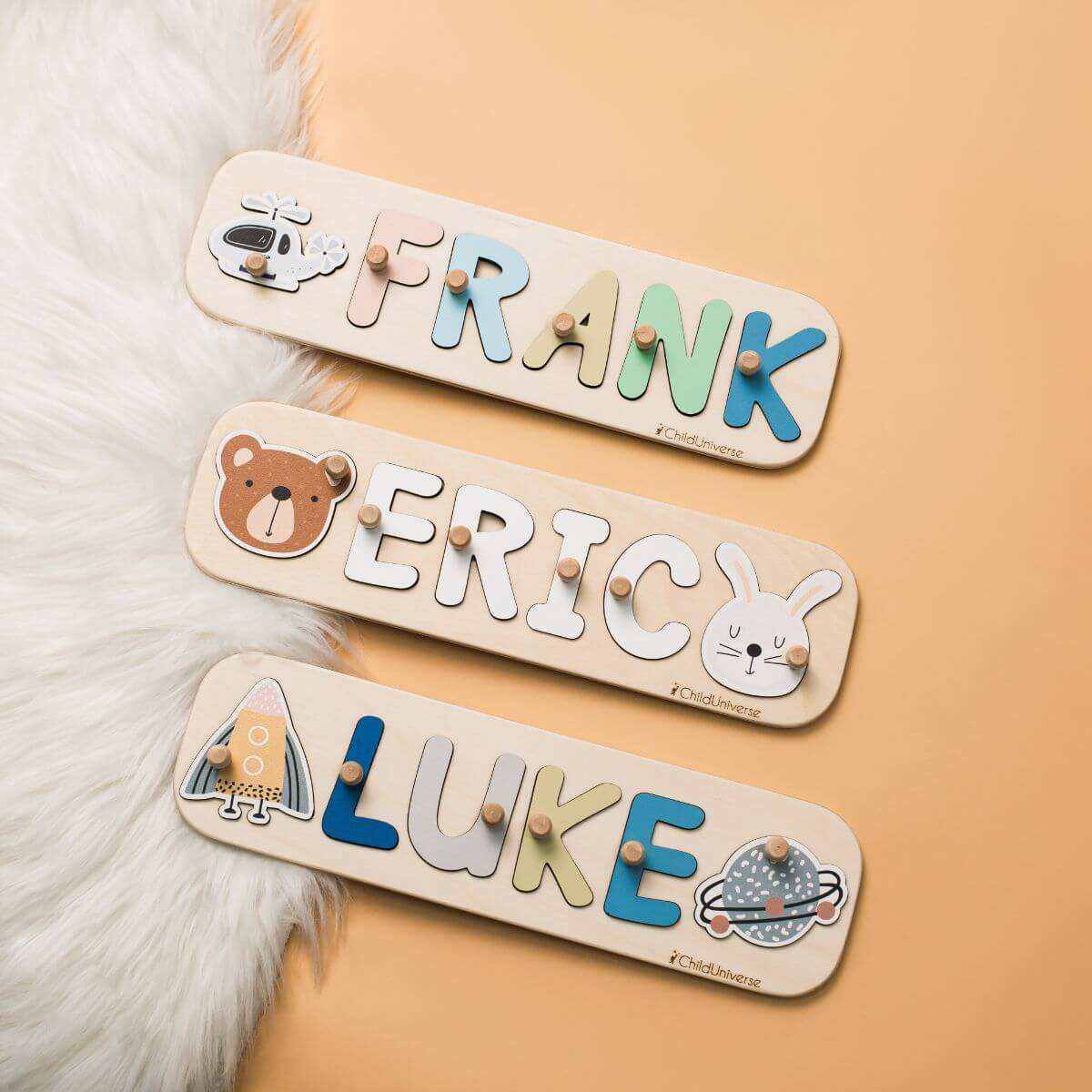 wooden personalized puzzle