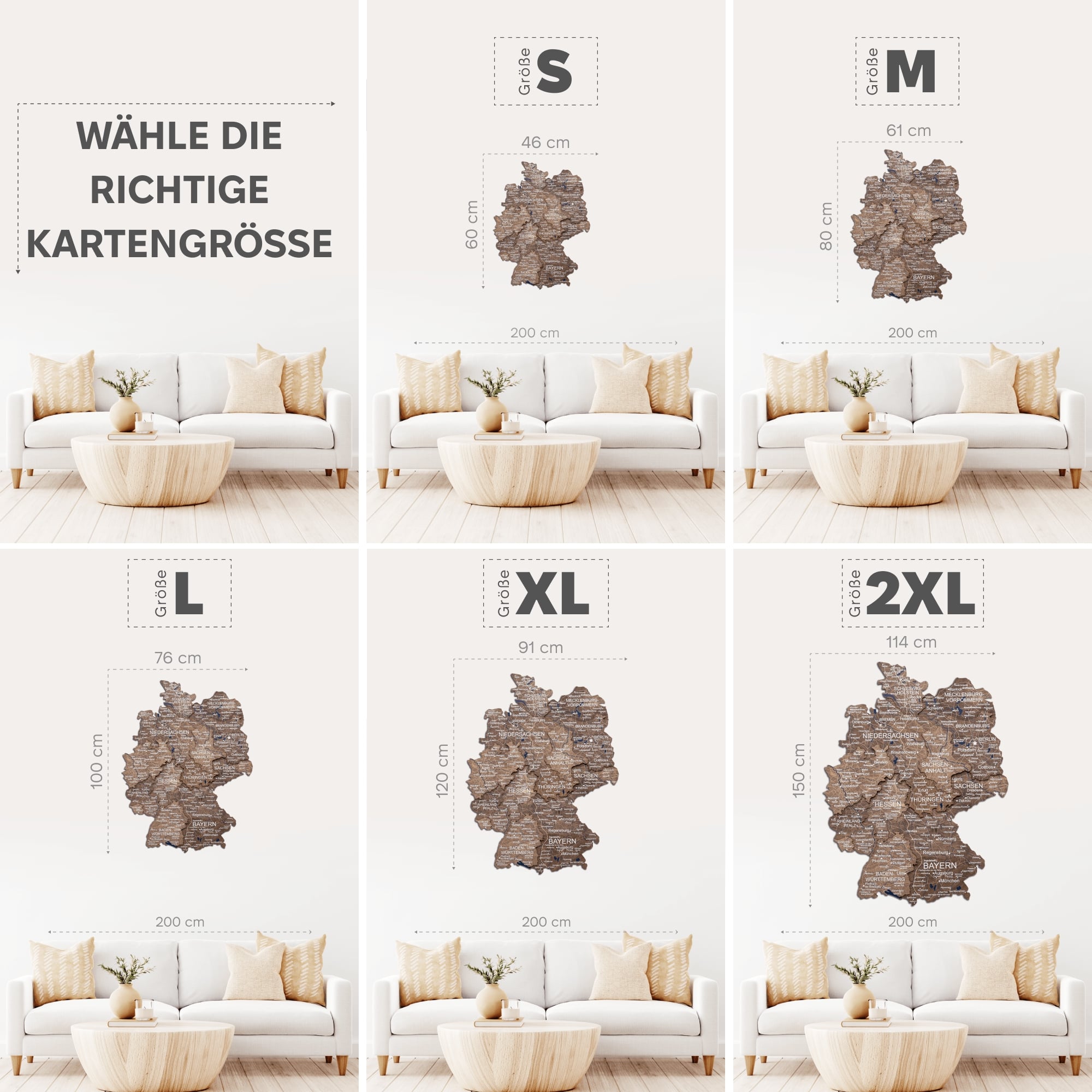 deutschlandkarte für die wand