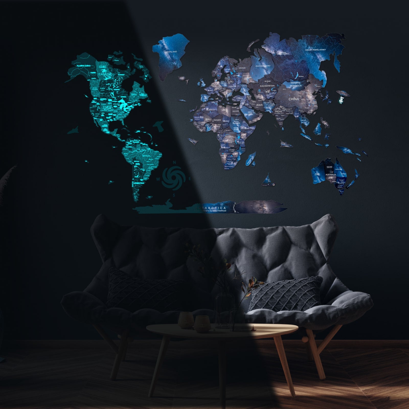 luminous map space