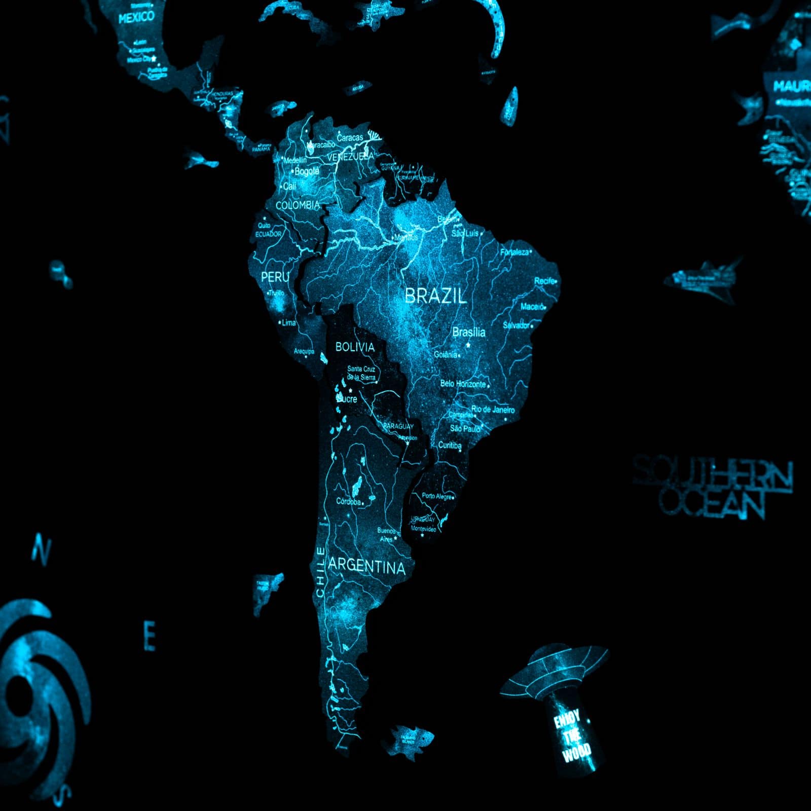 luminous map space