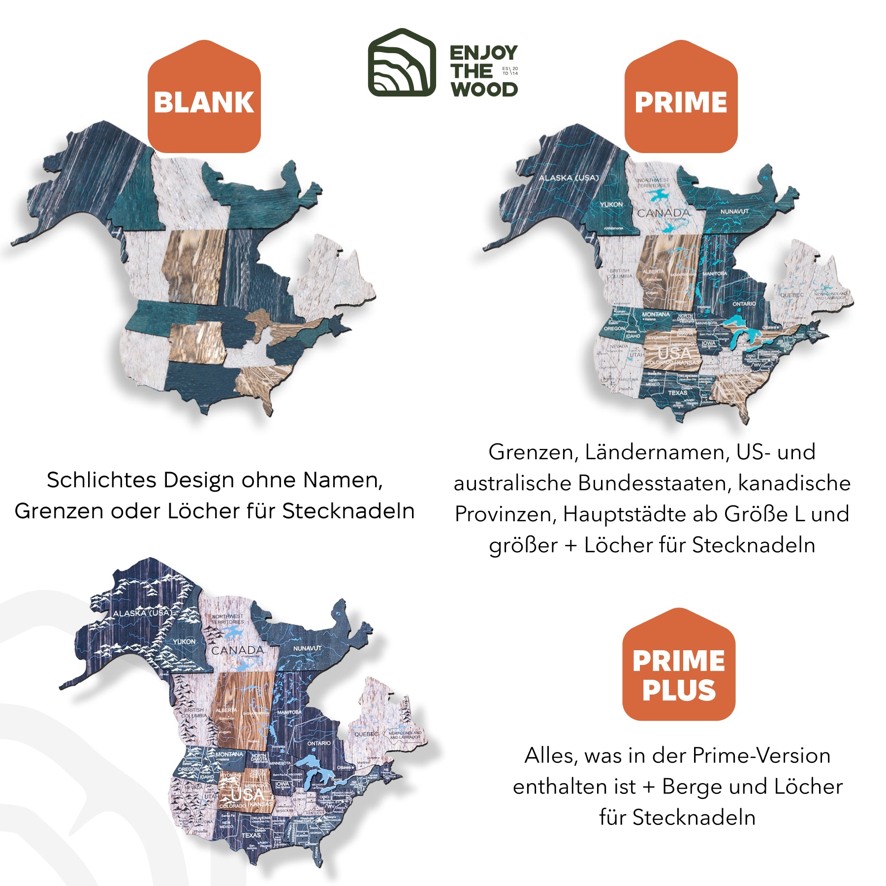  Weltkarte aus Holz Mystery