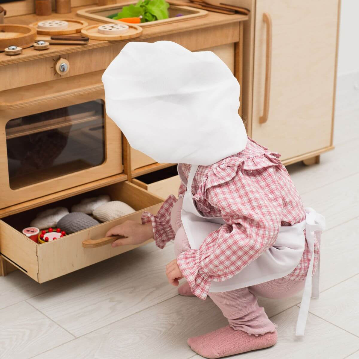 wooden toy refrigerator
