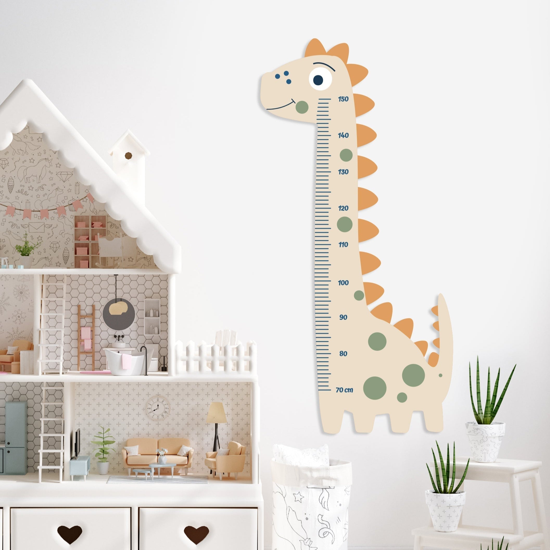 wooden growth chart