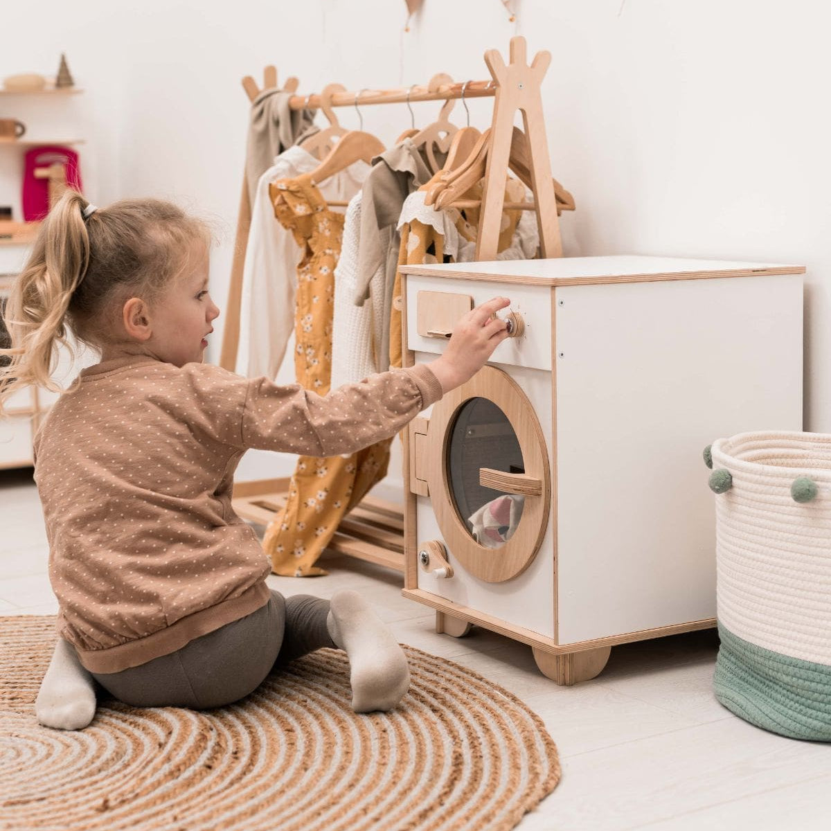 toy washing machine wooden