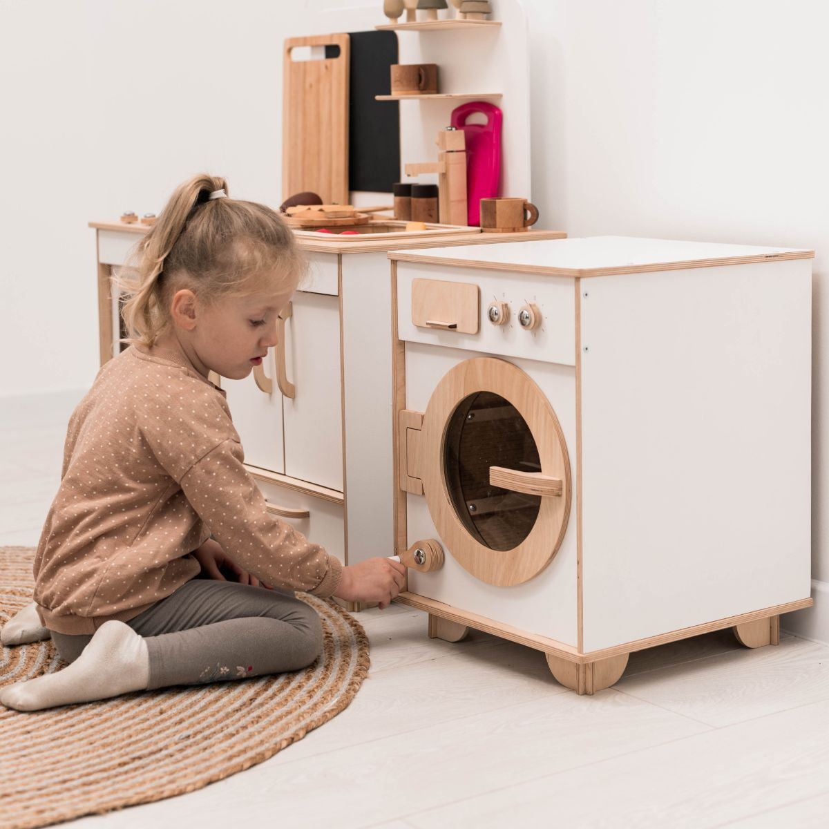 toy washing machine wooden