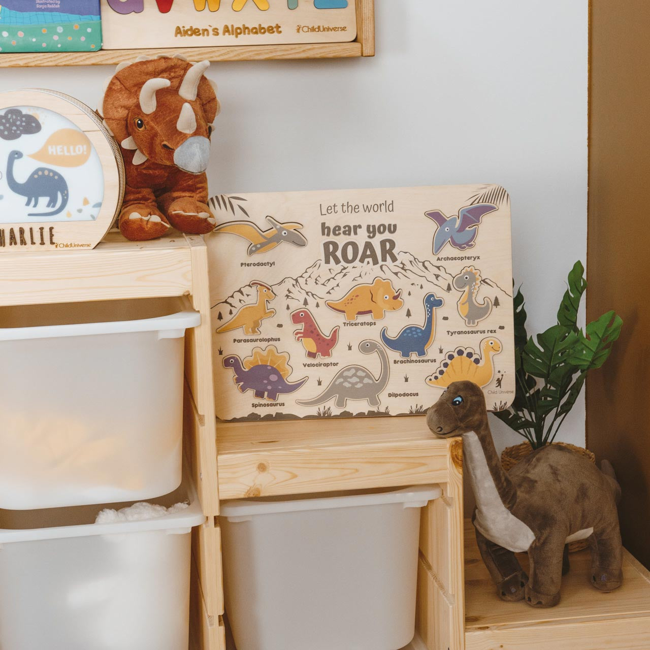 Dinosaurs Puzzle board