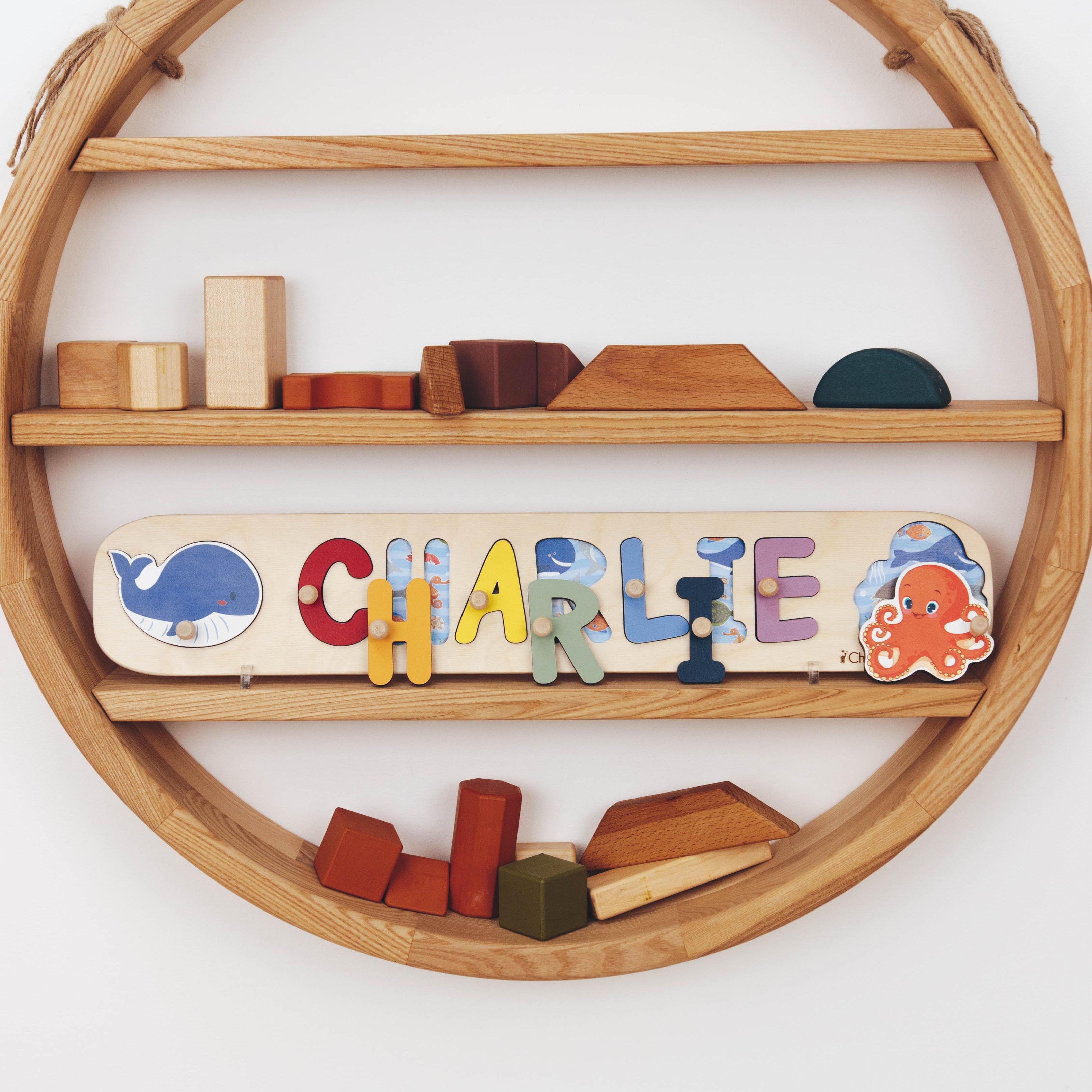 name ocean wooden puzzle