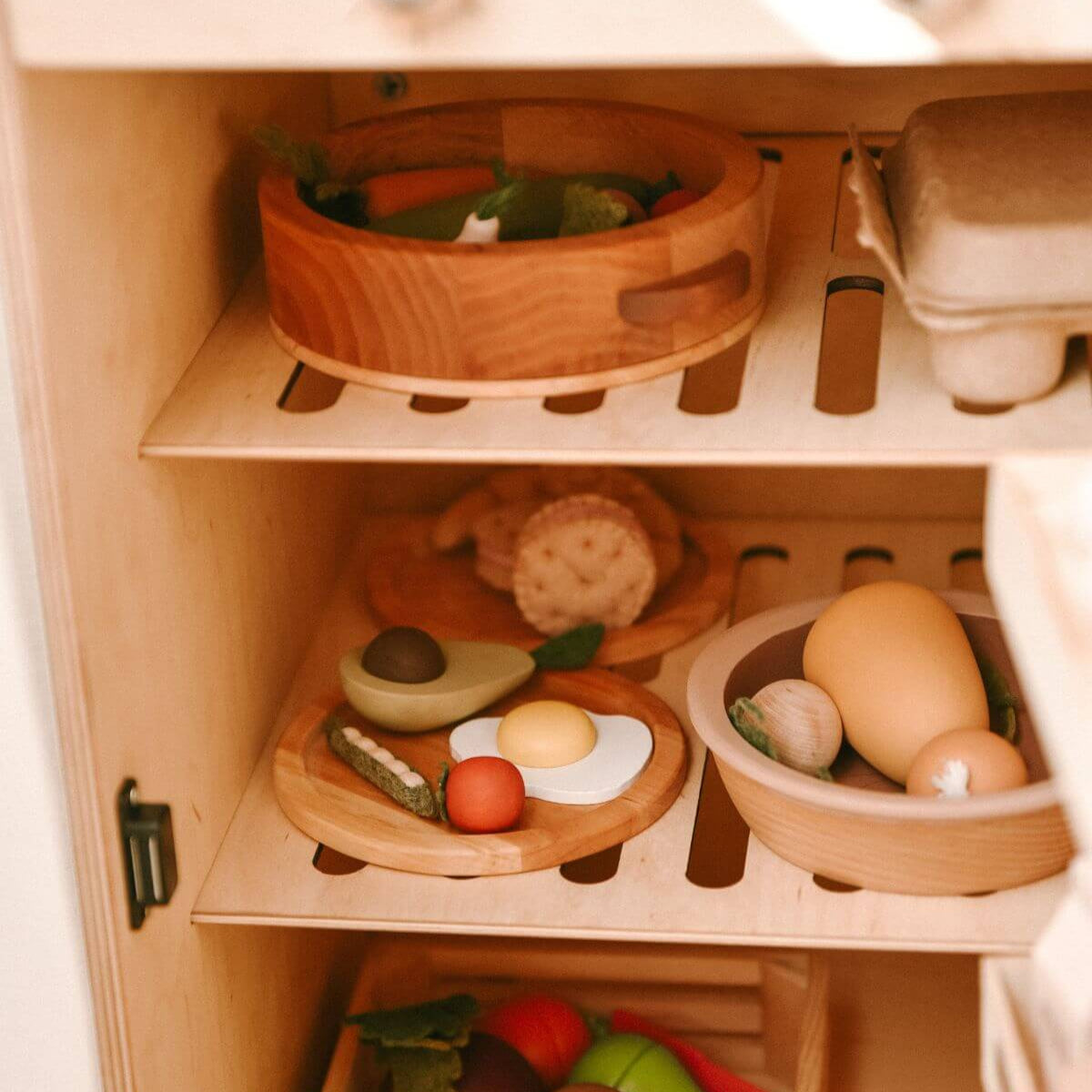 wooden fridge for kids