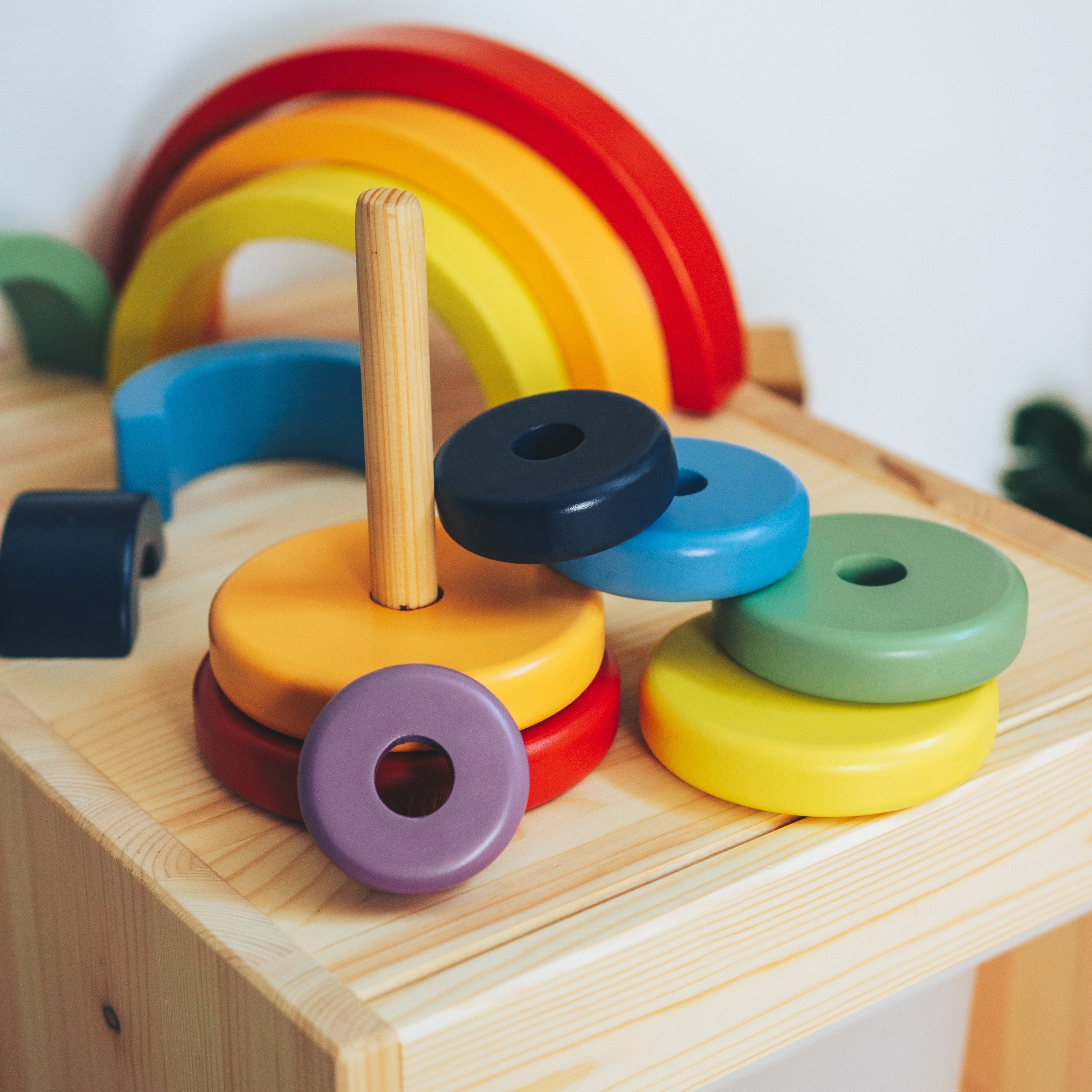 wooden ring stacker