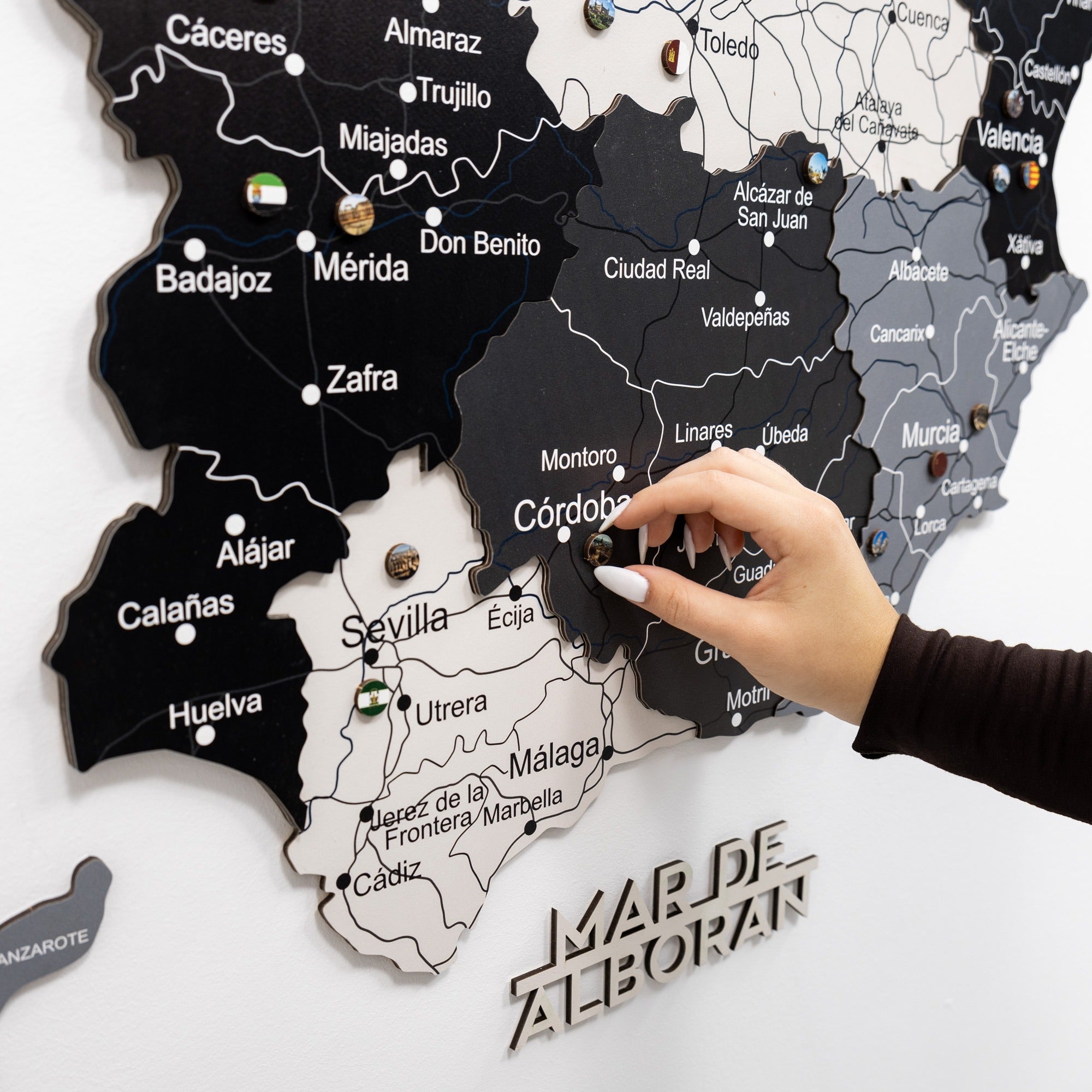 3D Spanienkarte aus Holz – Nordik