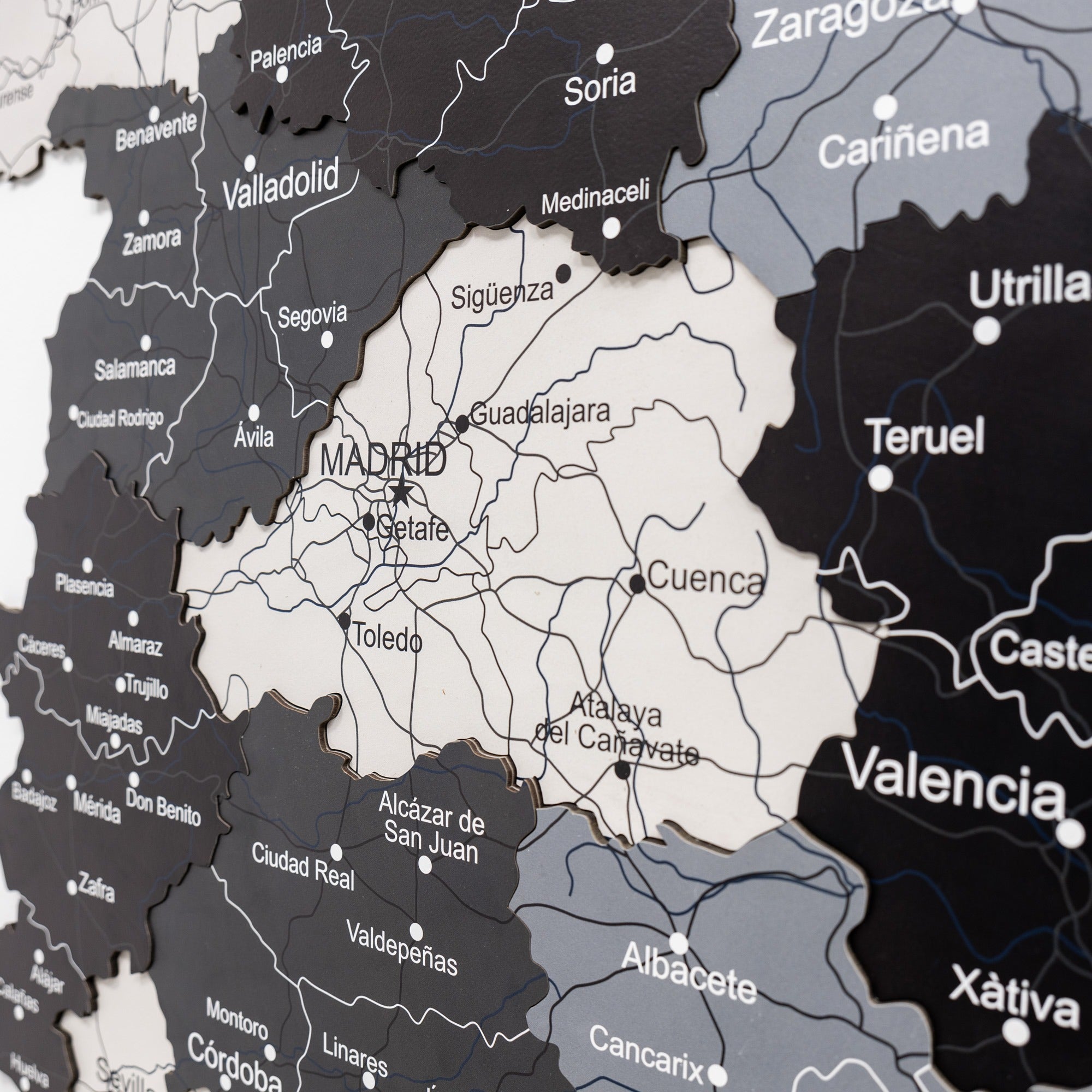 3D Spanienkarte aus Holz – Nordik