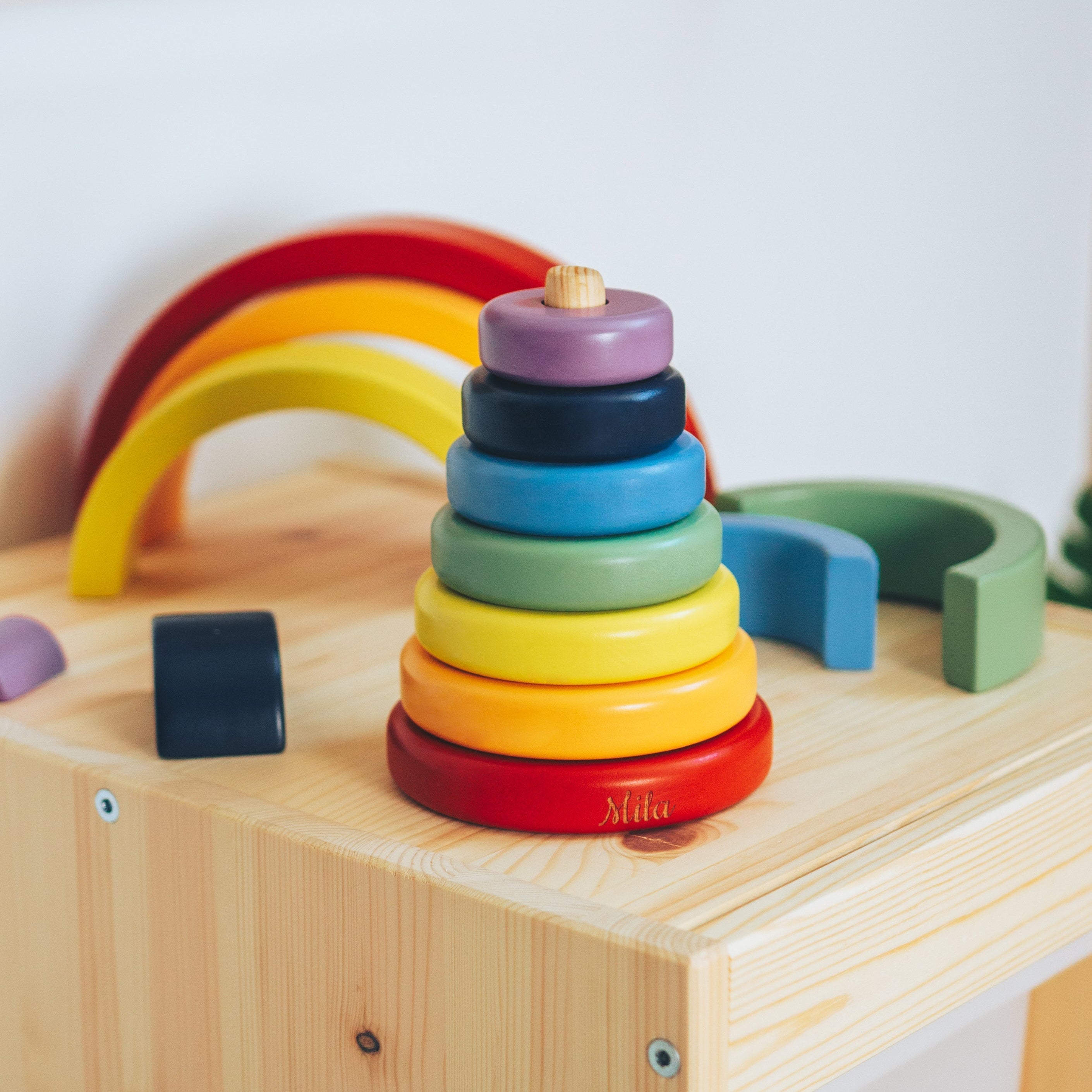 rainbow ring stacker
