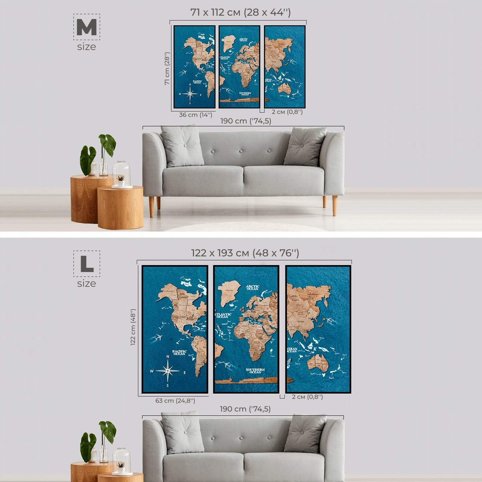 weltkarte holz 3d info