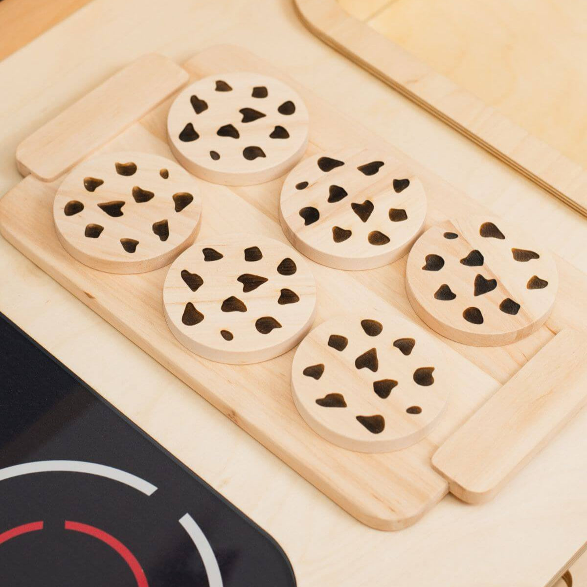 wooden play cookies